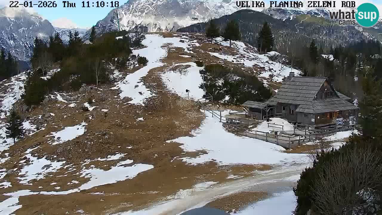 Zeleni Rob – Webcam live | Velika Planina