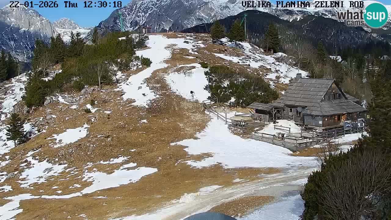 Zeleni Rob – Webcam live | Velika Planina