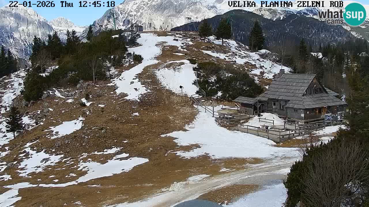 Zeleni Rob – Webcam live | Velika Planina