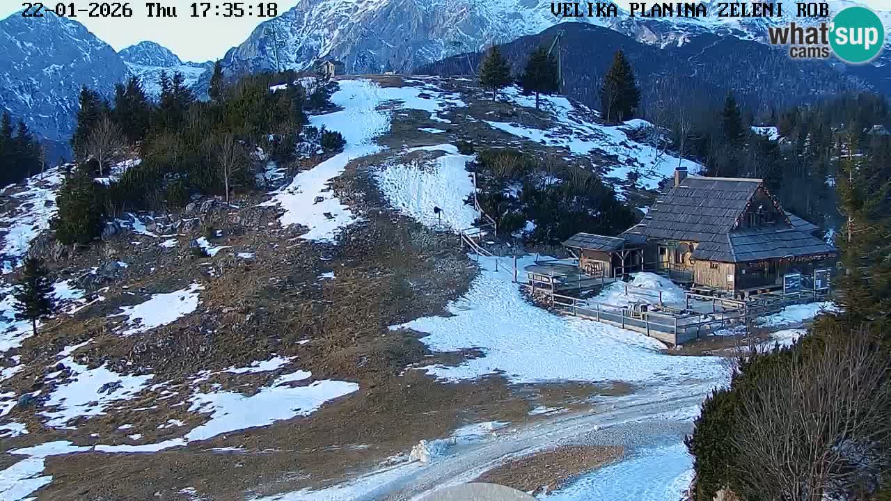 Zeleni Rob | Webcam live Velika Planina