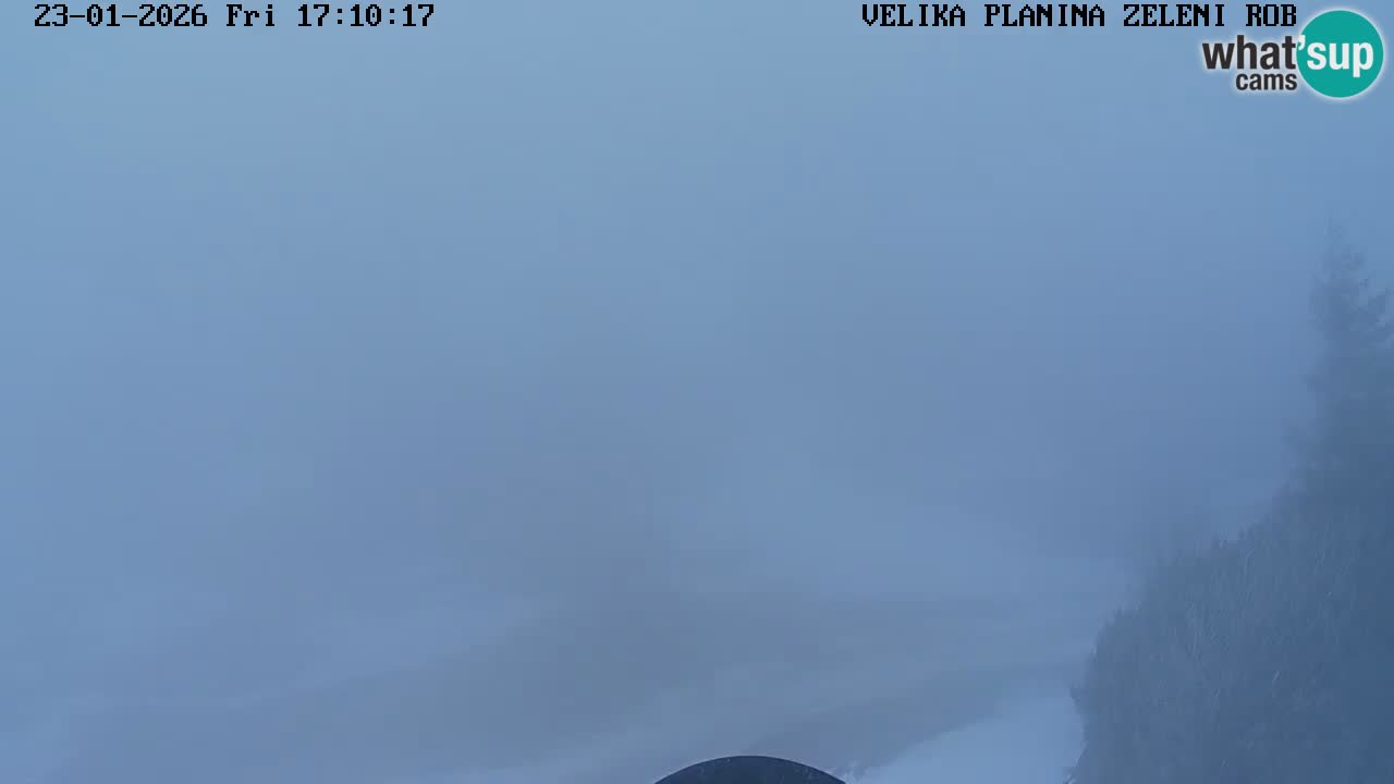 Zeleni Rob – kamera v živo | Velika Planina