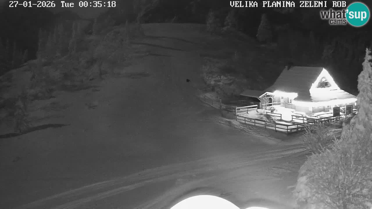 Zeleni Rob – kamera v živo | Velika Planina