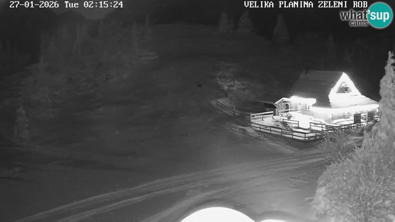 Zeleni Rob – kamera v živo | Velika Planina