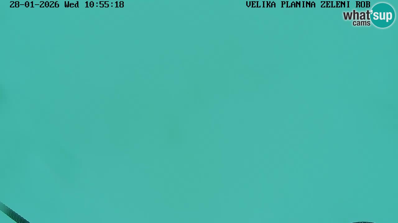 Zeleni Rob – kamera v živo | Velika Planina