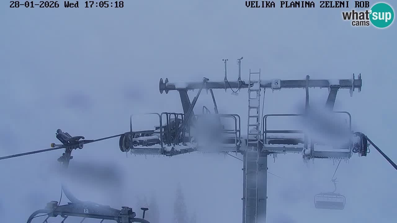 Zeleni Rob – kamera v živo | Velika Planina