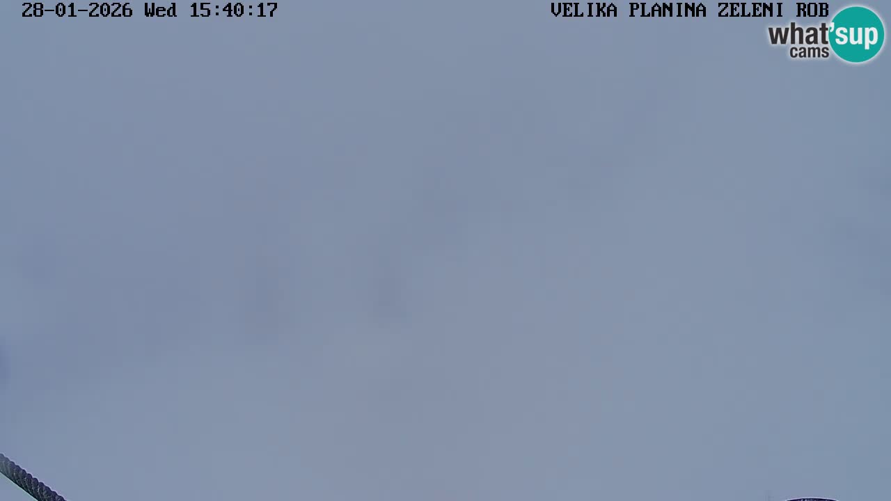 Zeleni Rob – kamera v živo | Velika Planina