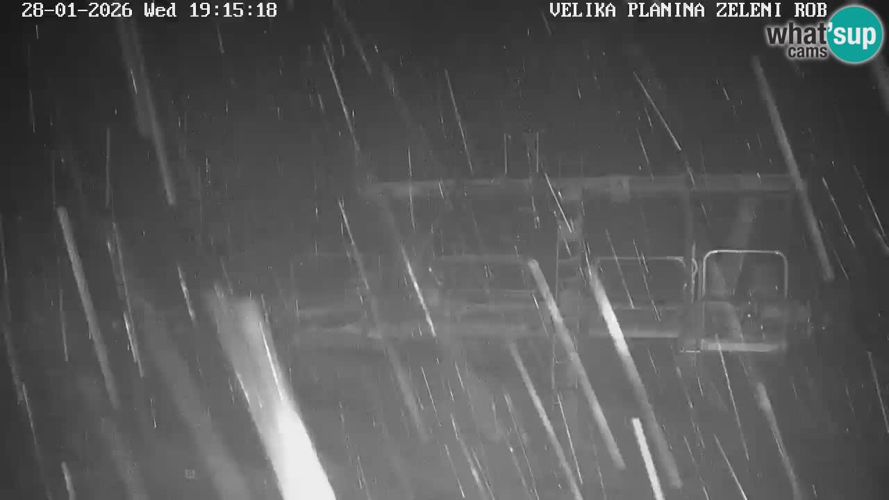 Zeleni Rob – kamera v živo | Velika Planina