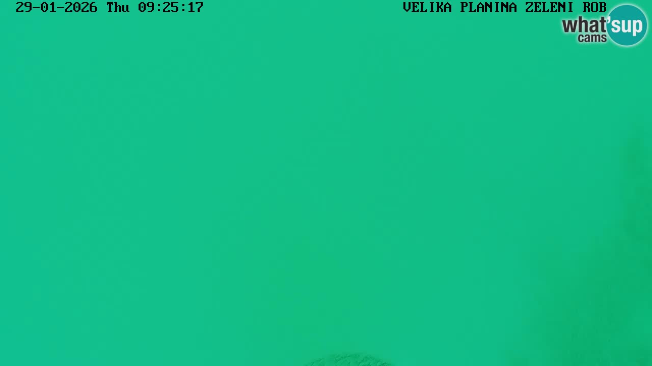 Zeleni Rob – kamera v živo | Velika Planina