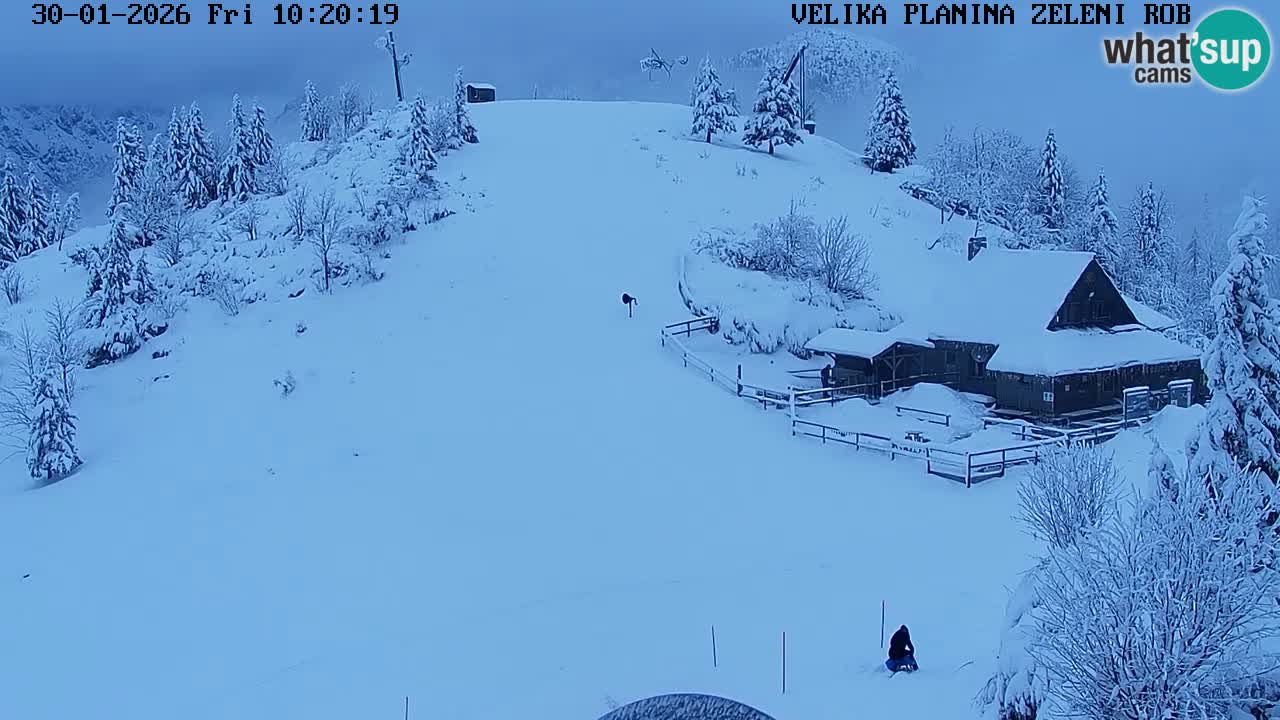Zeleni Rob | Webcam en vivo Velika Planina