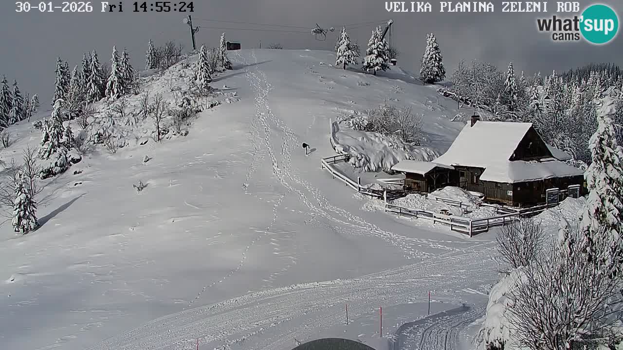 Zeleni Rob | Webcam en vivo Velika Planina