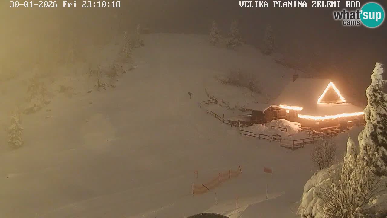 Zeleni Rob | Webcam en vivo Velika Planina