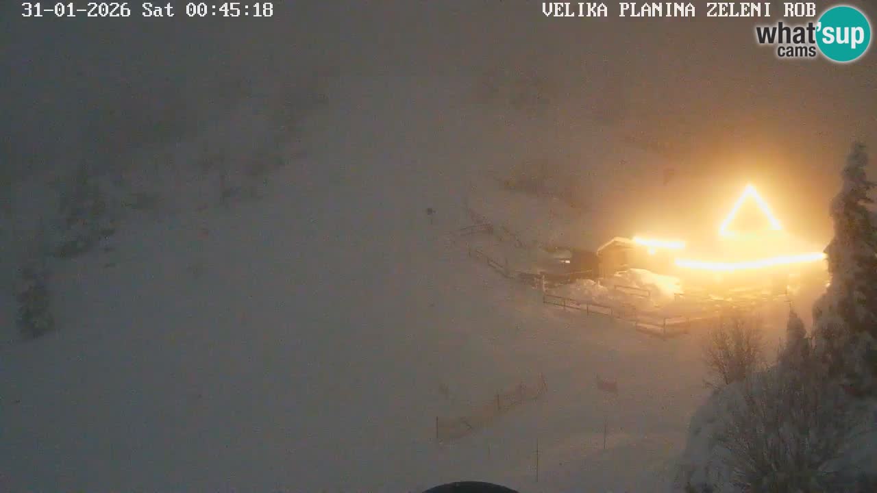 Zeleni Rob | Webcam en vivo Velika Planina