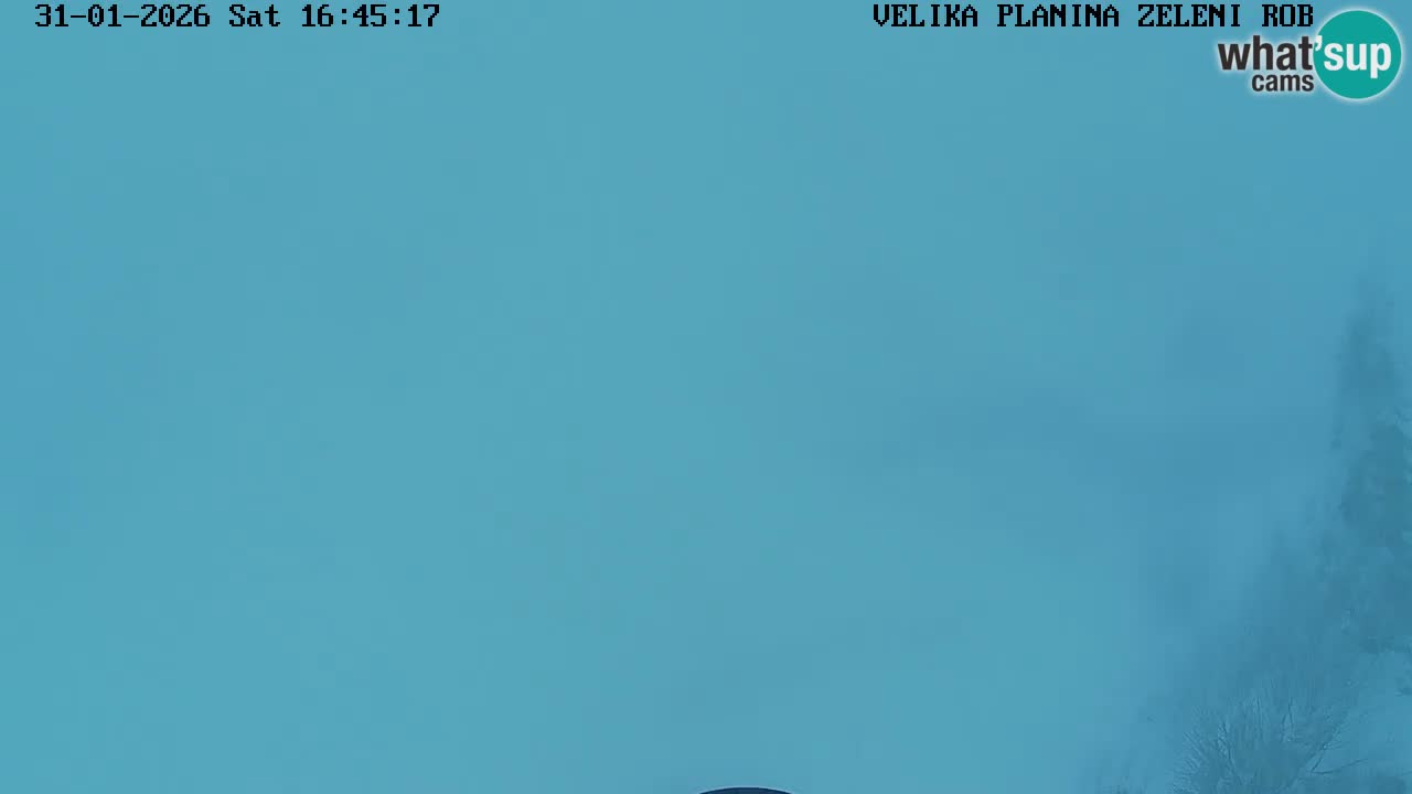 Zeleni Rob – kamera v živo | Velika Planina