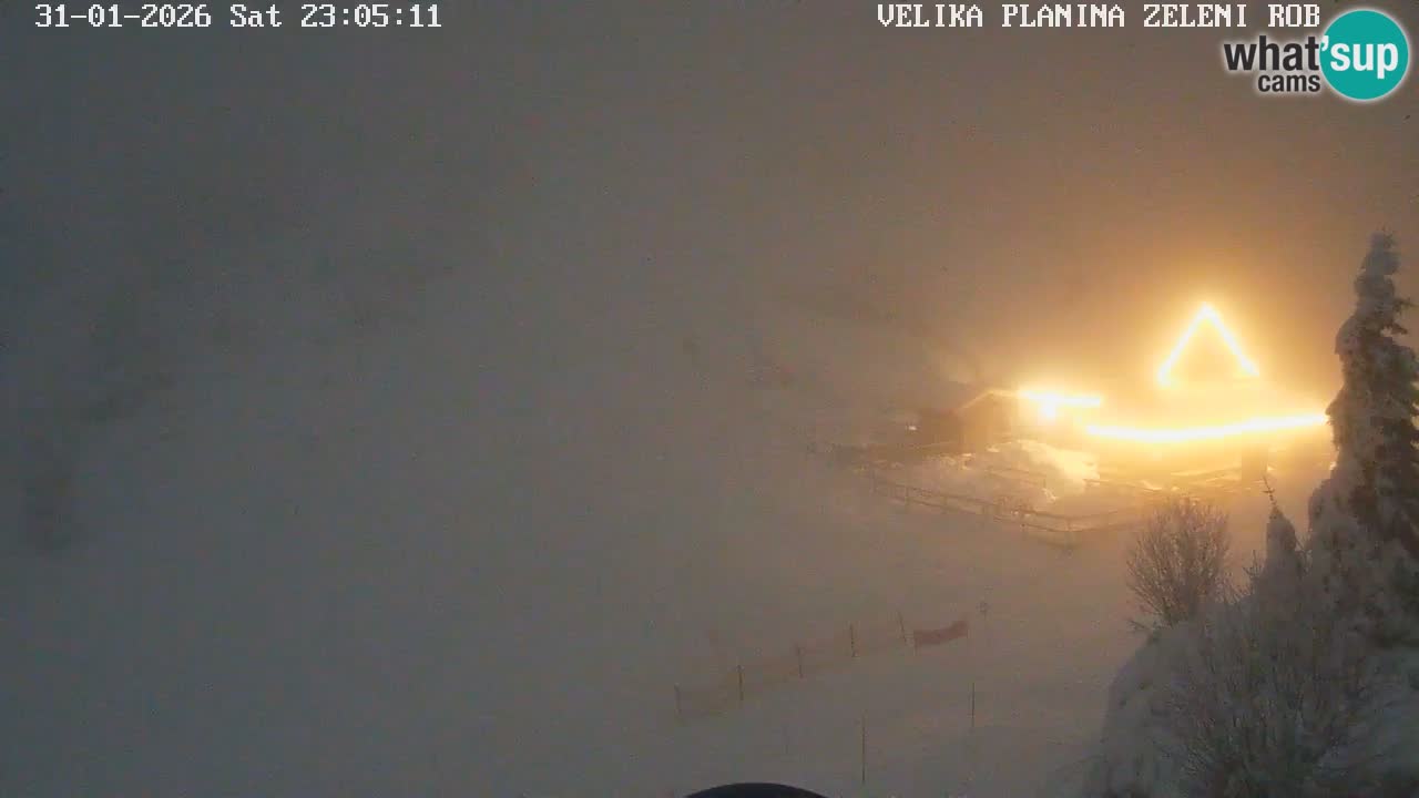 Zeleni Rob – kamera v živo | Velika Planina