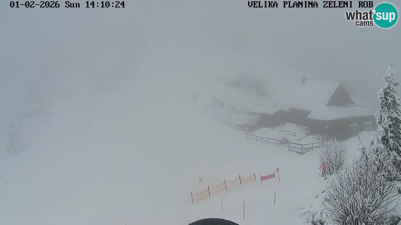 Zeleni Rob | Webcam en vivo Velika Planina