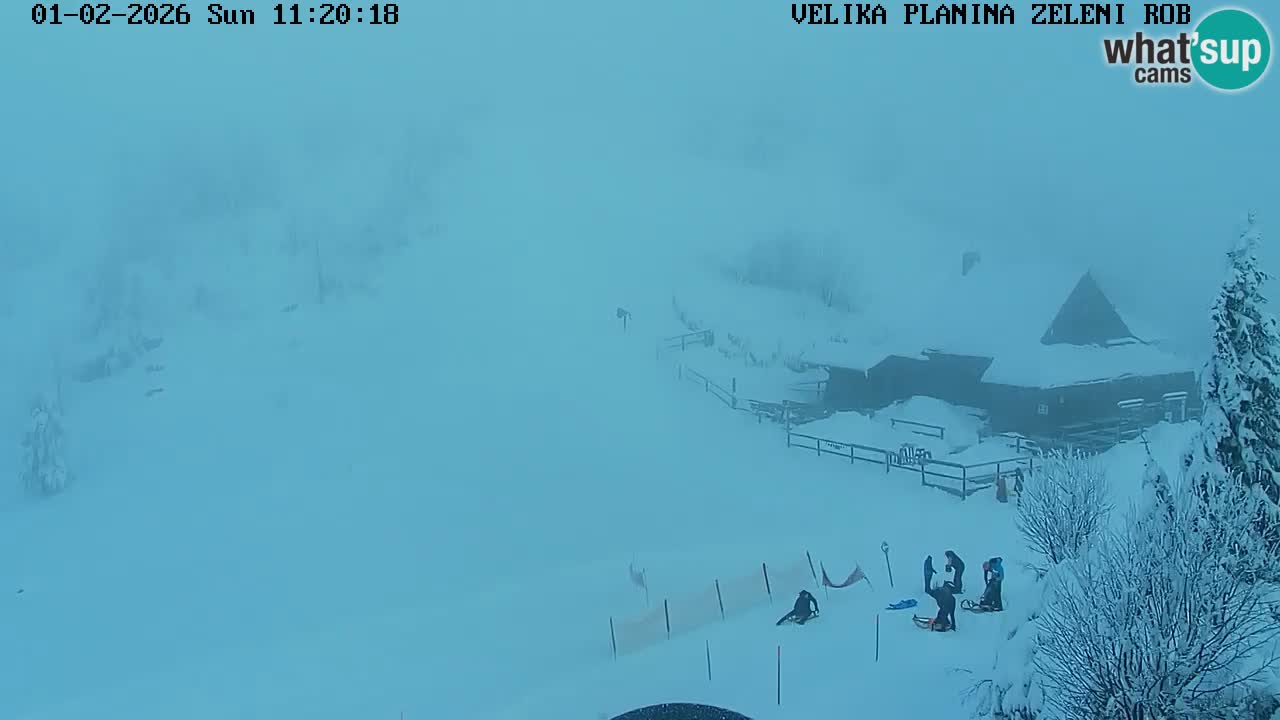 Zeleni Rob | Webcam en vivo Velika Planina