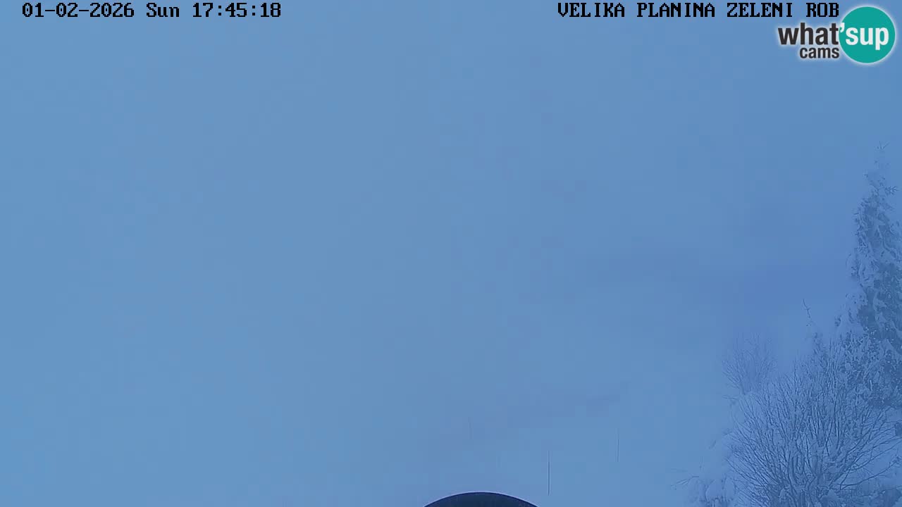 Zeleni Rob – kamera v živo | Velika Planina