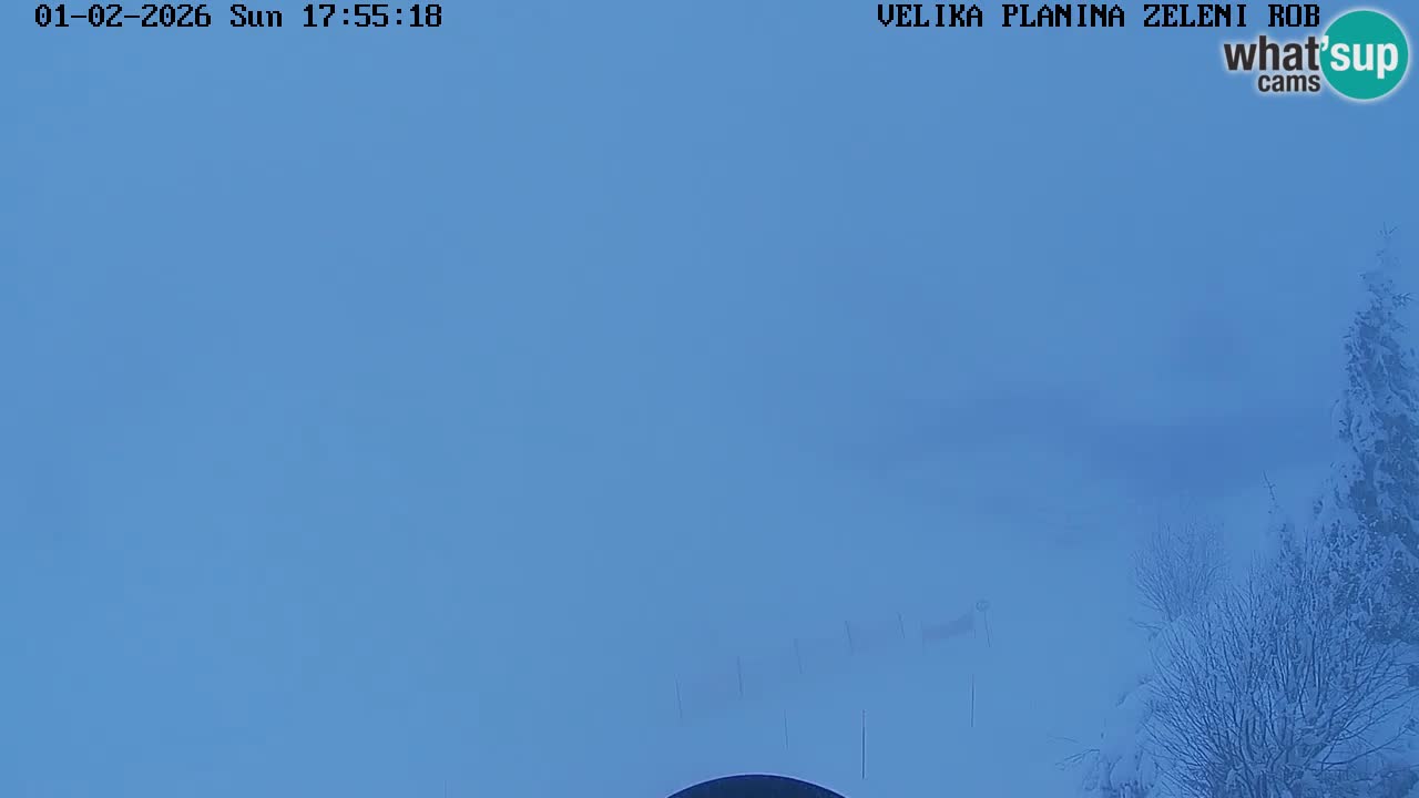 Zeleni Rob – kamera v živo | Velika Planina