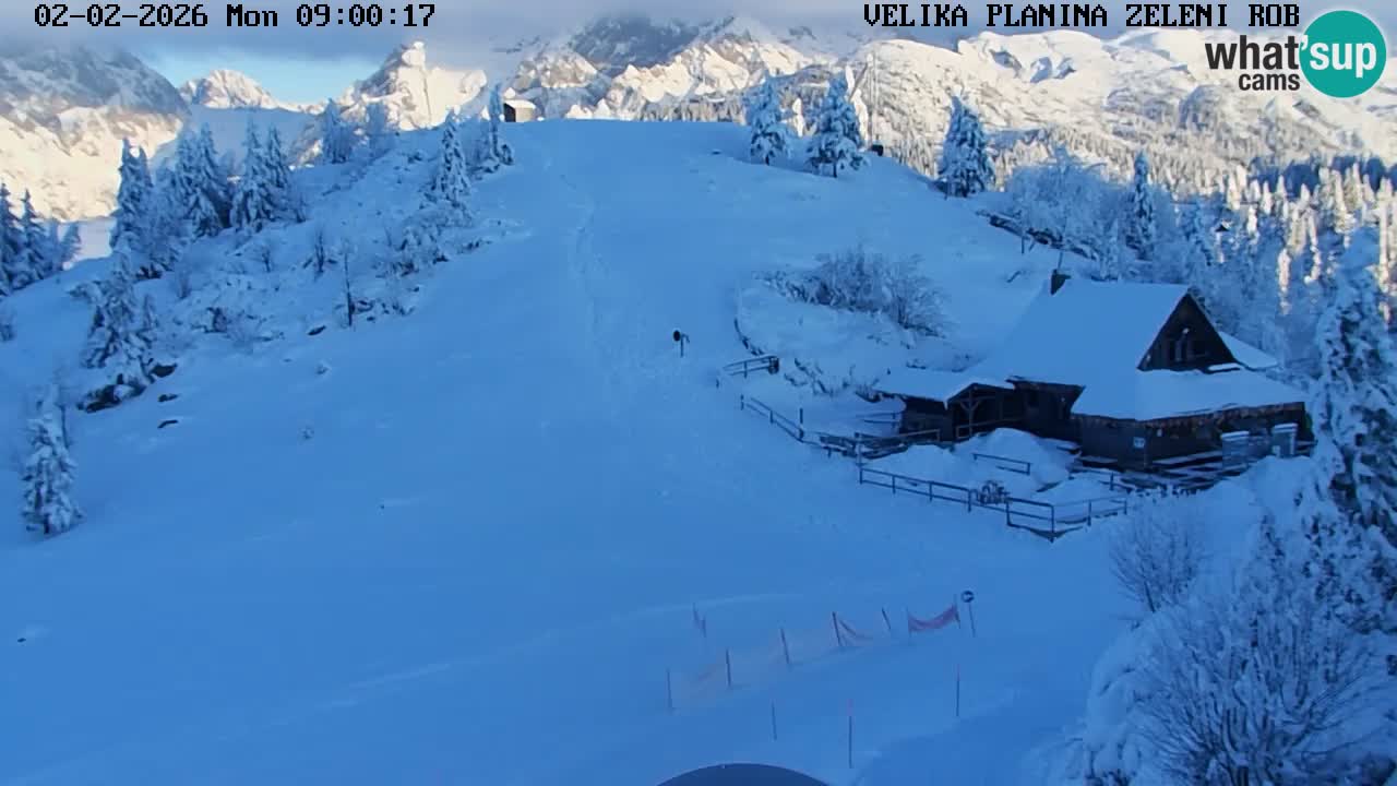 Zeleni Rob | Webcam live Velika Planina