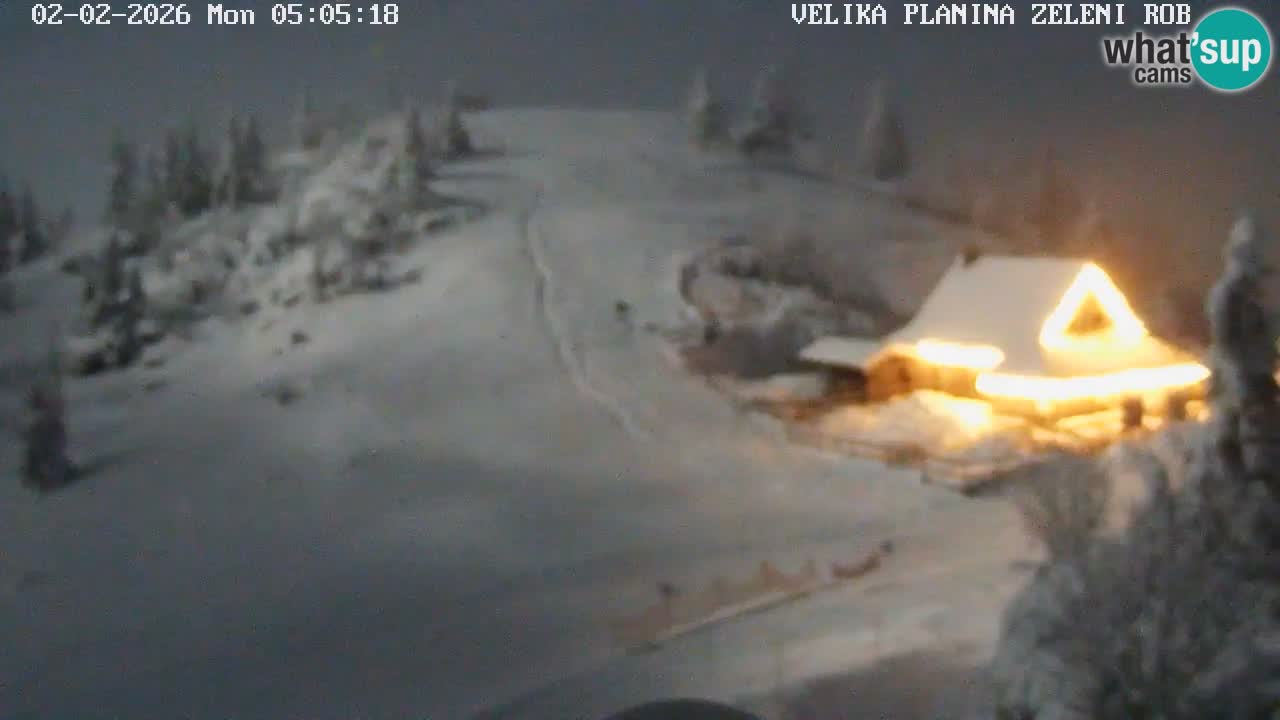 Zeleni Rob | Webcam en vivo Velika Planina