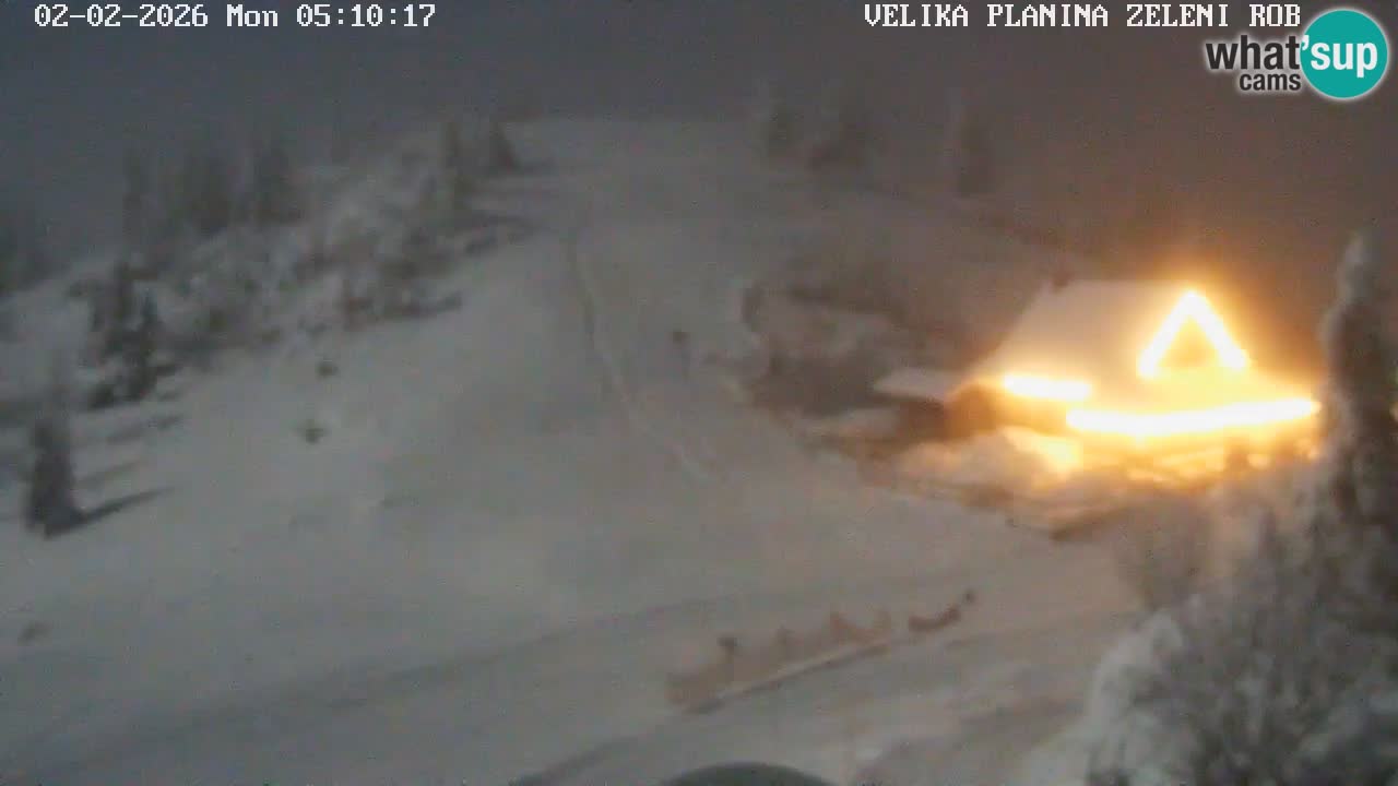 Zeleni Rob | Webcam en vivo Velika Planina