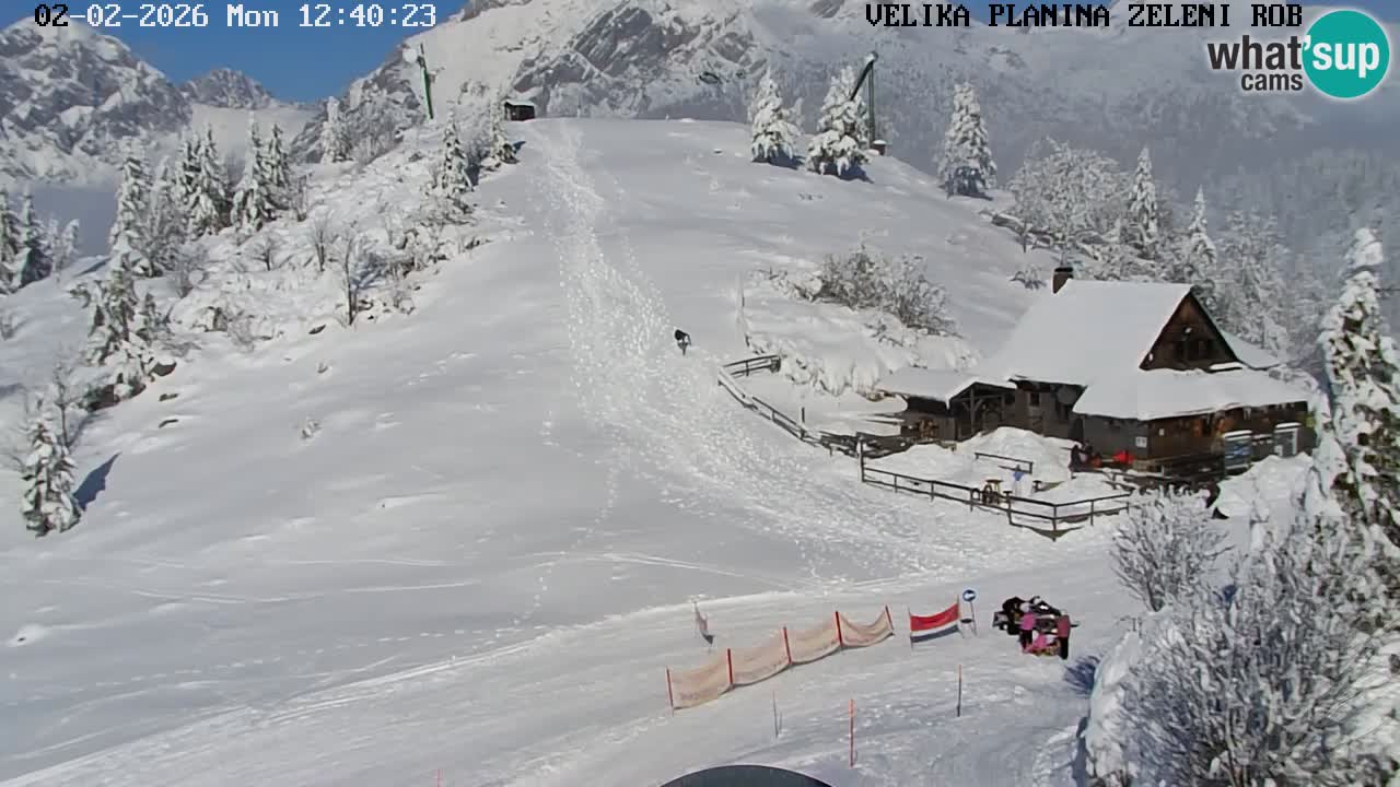 Zeleni Rob – Webcam live | Velika Planina