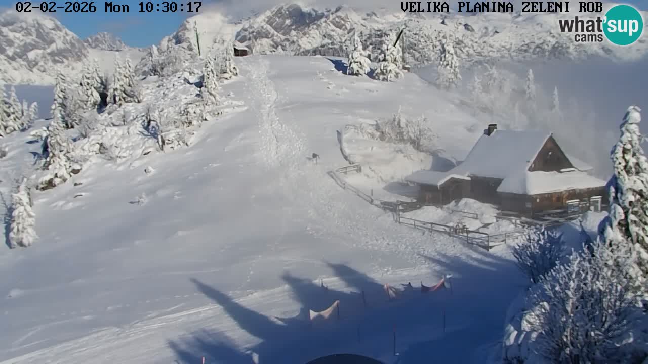 Zeleni Rob – Webcam live | Velika Planina