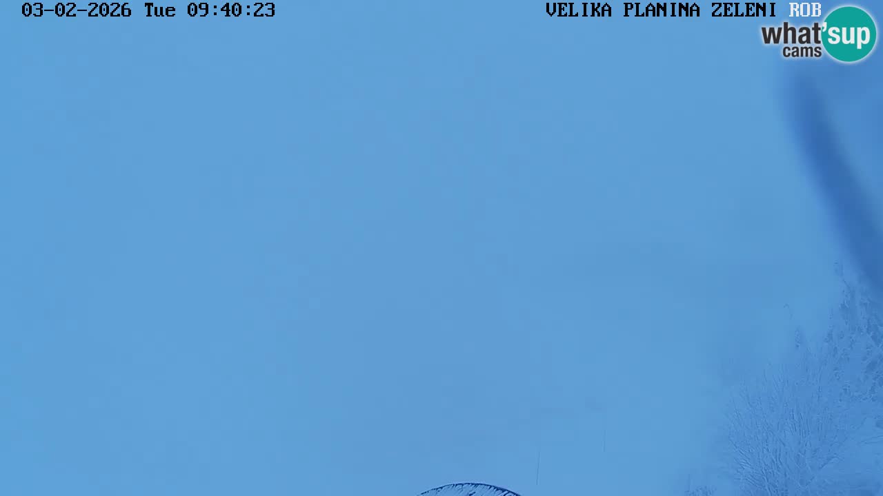 Zeleni Rob – kamera v živo | Velika Planina
