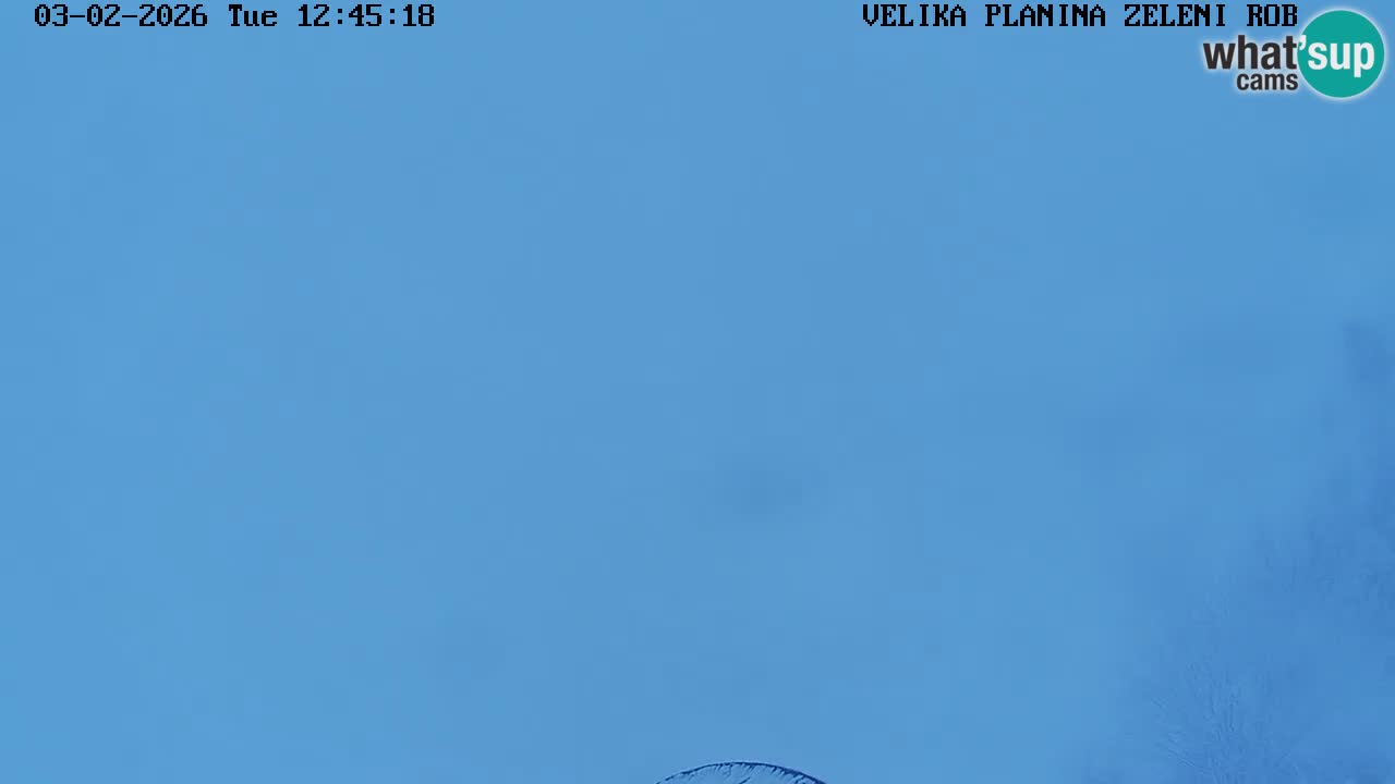 Zeleni Rob – kamera v živo | Velika Planina