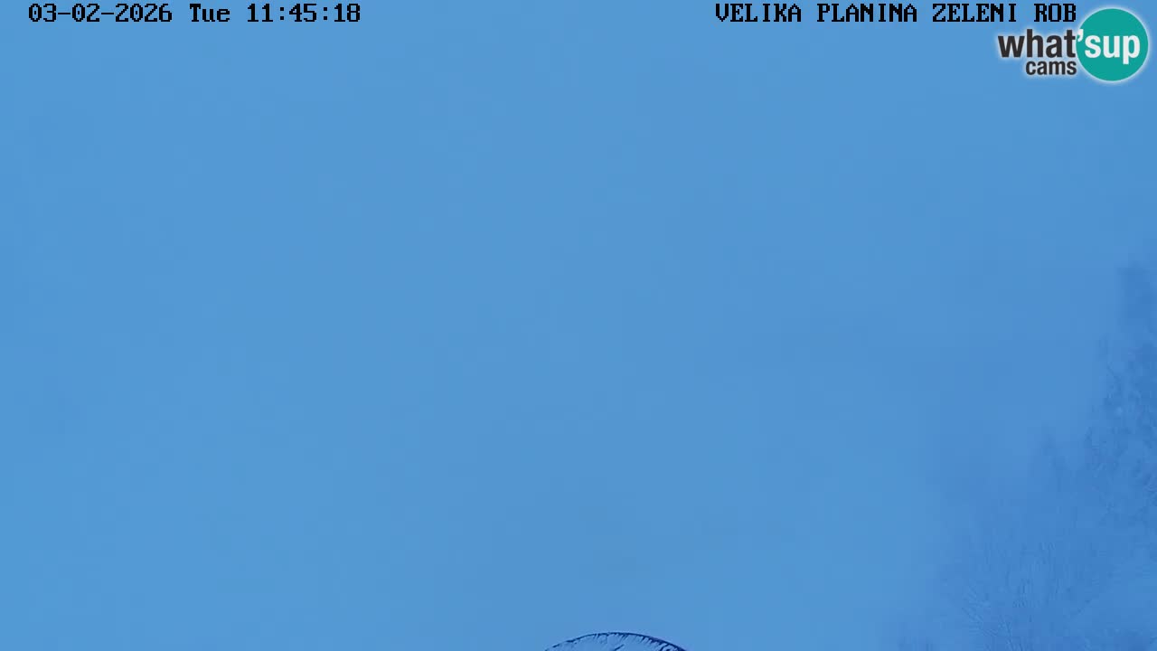 Zeleni Rob | Webcam en vivo Velika Planina
