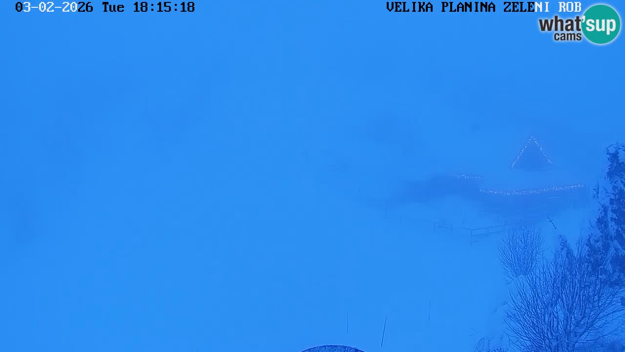 Zeleni Rob – kamera v živo | Velika Planina