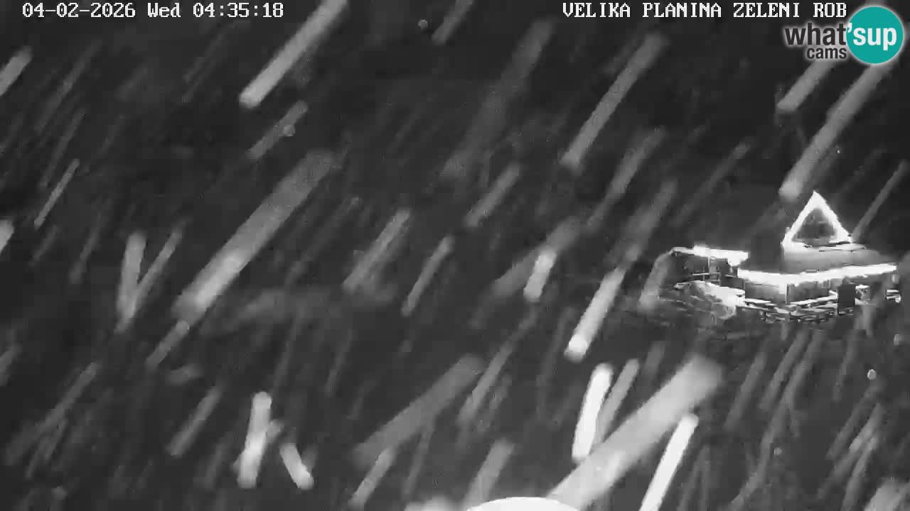 Zeleni Rob | Webcam en vivo Velika Planina