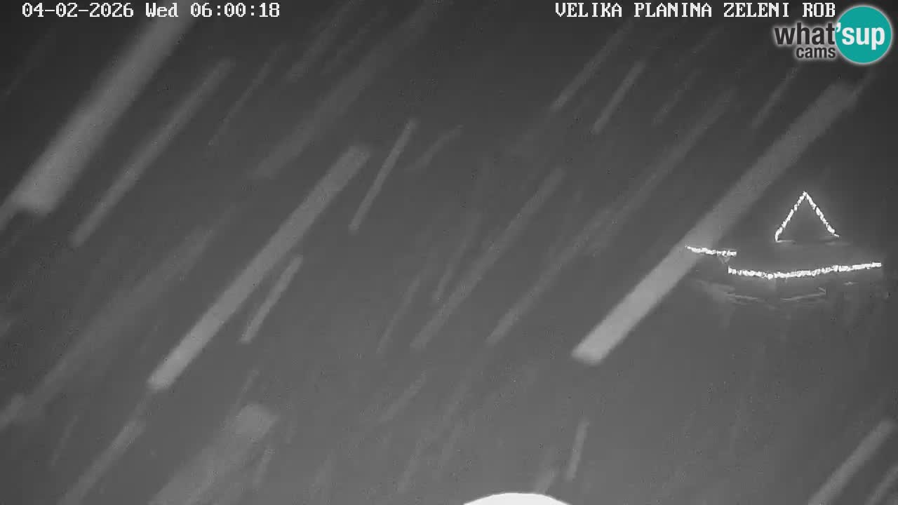 Zeleni Rob – kamera v živo | Velika Planina