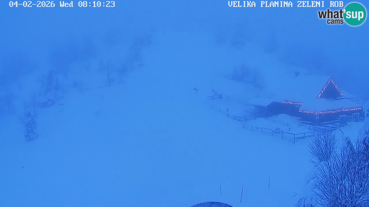 Zeleni Rob | Webcam en vivo Velika Planina