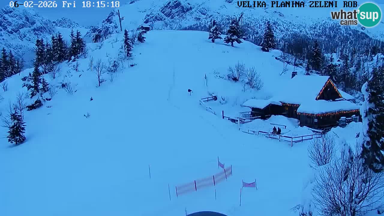 Zeleni Rob | Webcam en vivo Velika Planina