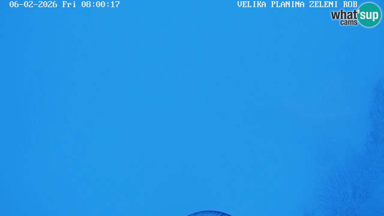 Zeleni Rob | Webcam en vivo Velika Planina