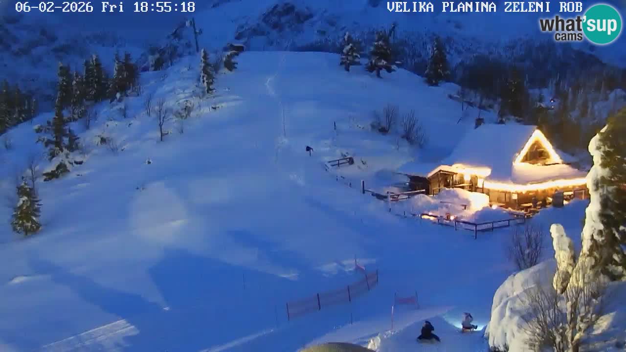 Zeleni Rob – kamera v živo | Velika Planina