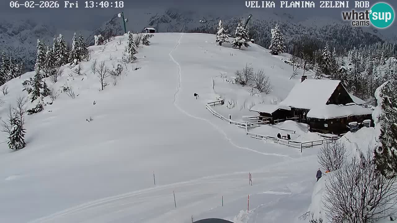 Zeleni Rob | Webcam en vivo Velika Planina