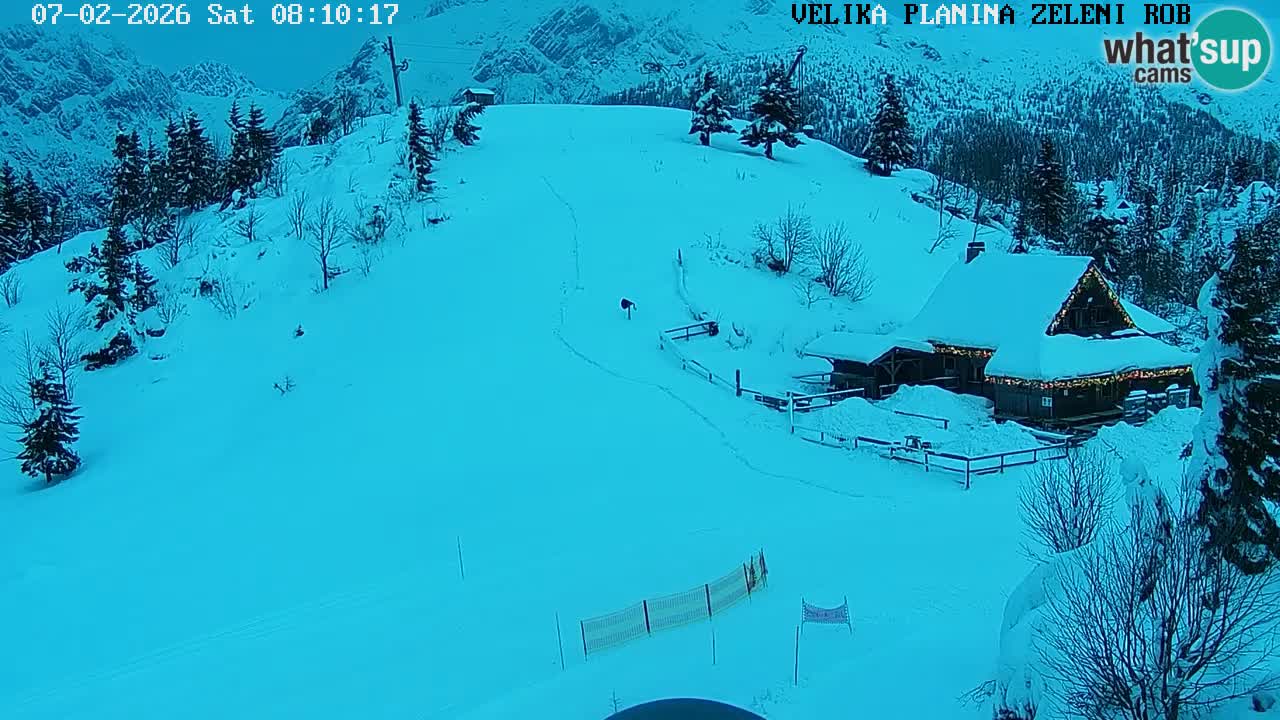 Zeleni Rob | Webcam en vivo Velika Planina
