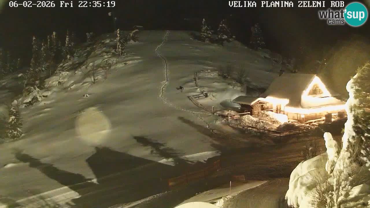Zeleni Rob | Webcam en vivo Velika Planina