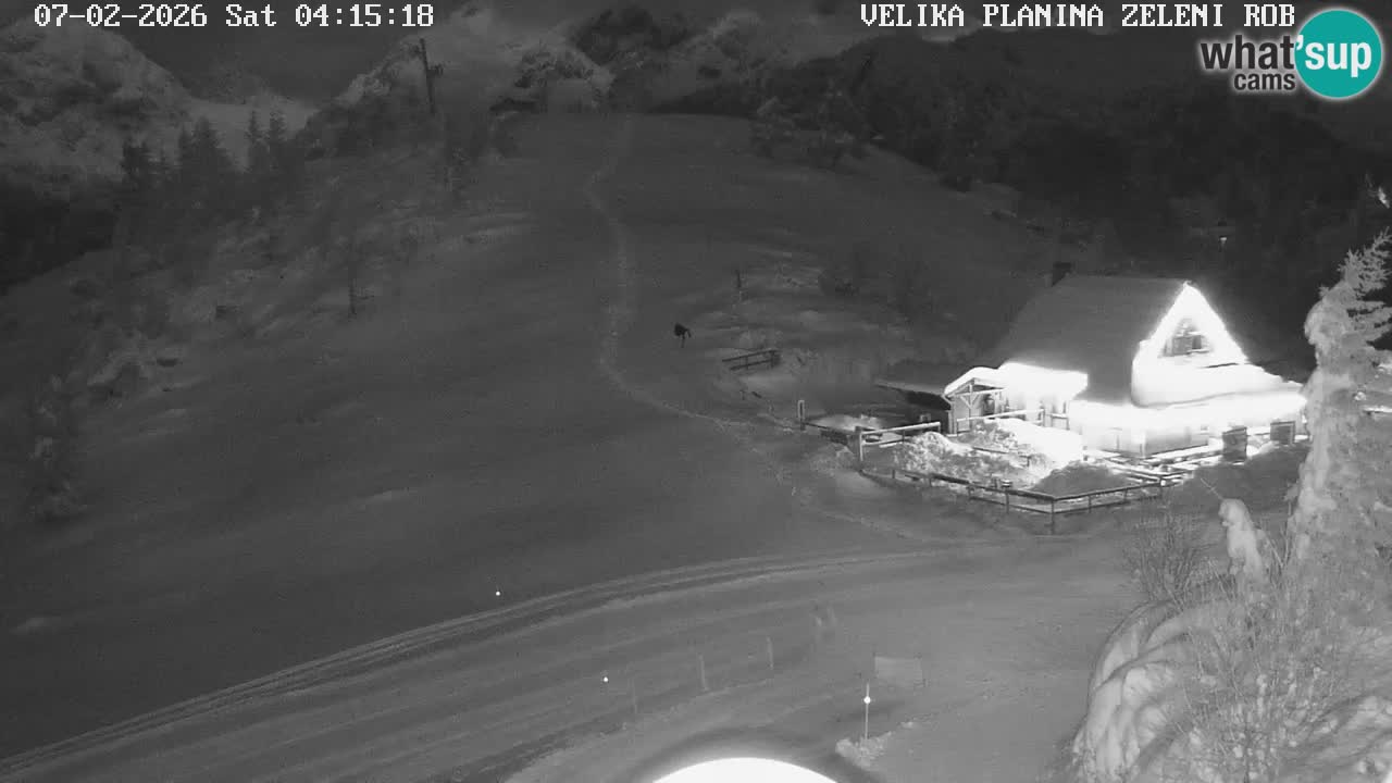 Zeleni Rob | Webcam en vivo Velika Planina