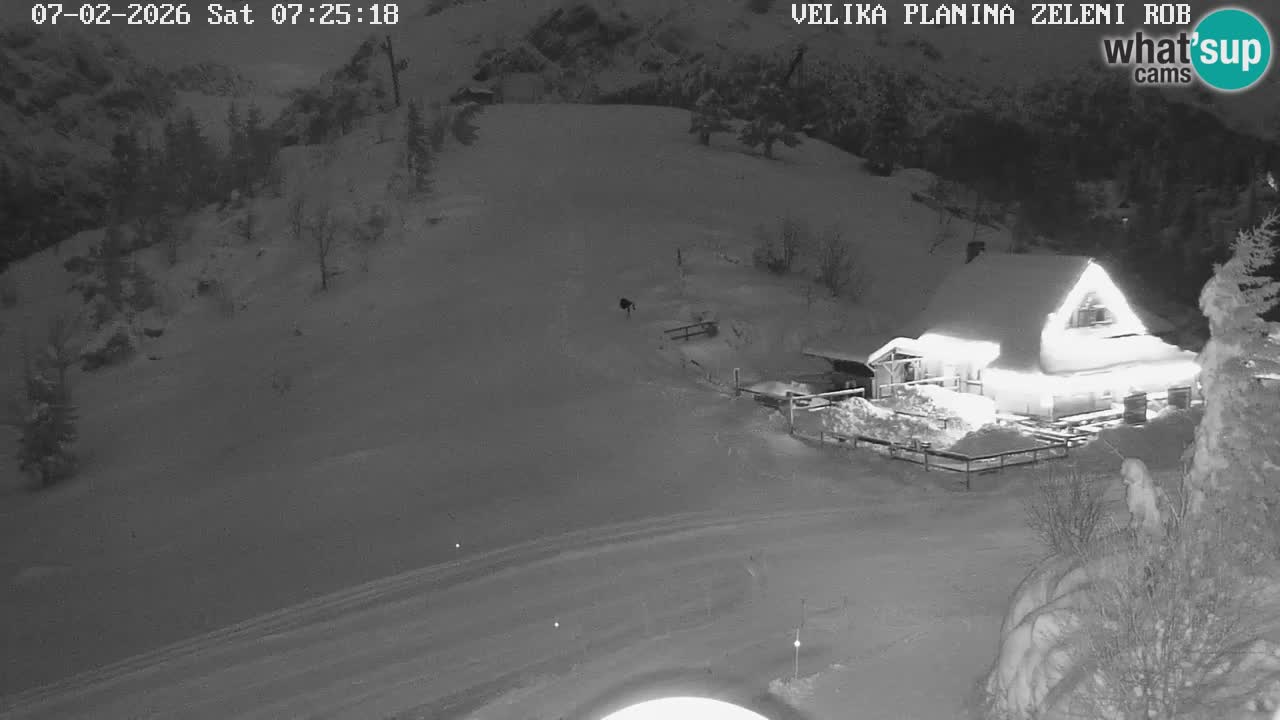 Zeleni Rob | Webcam en vivo Velika Planina