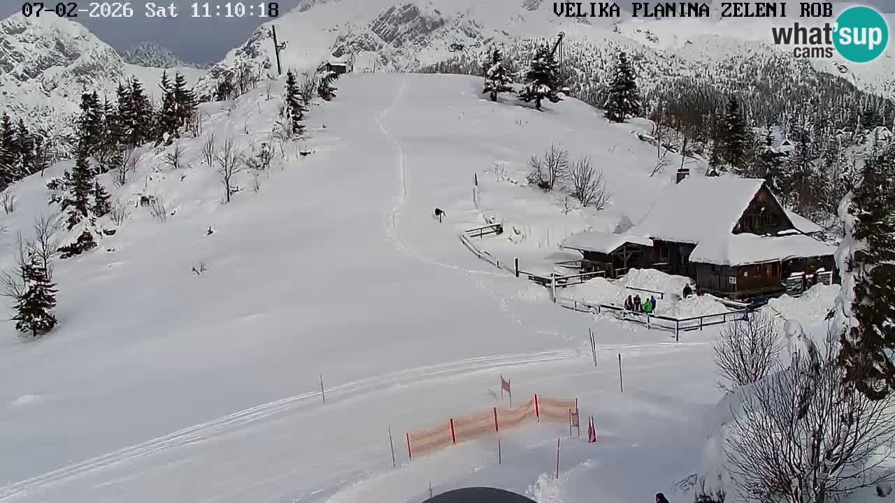 Zeleni Rob – kamera v živo | Velika Planina