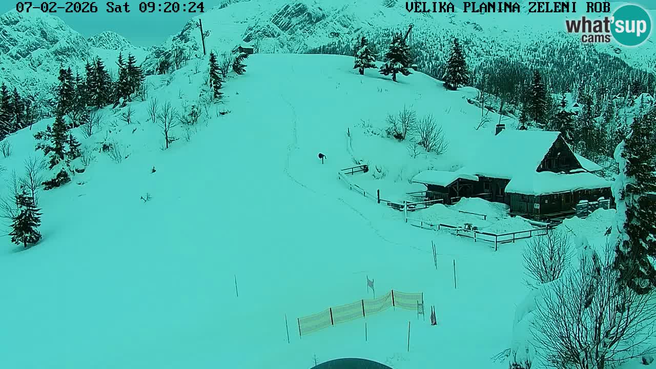 Zeleni Rob | Webcam en vivo Velika Planina