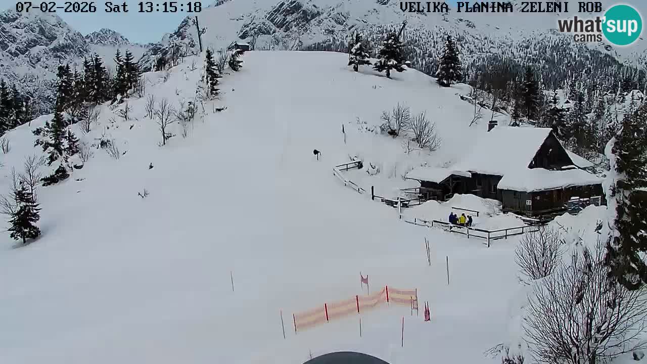 Zeleni Rob | Webcam en vivo Velika Planina