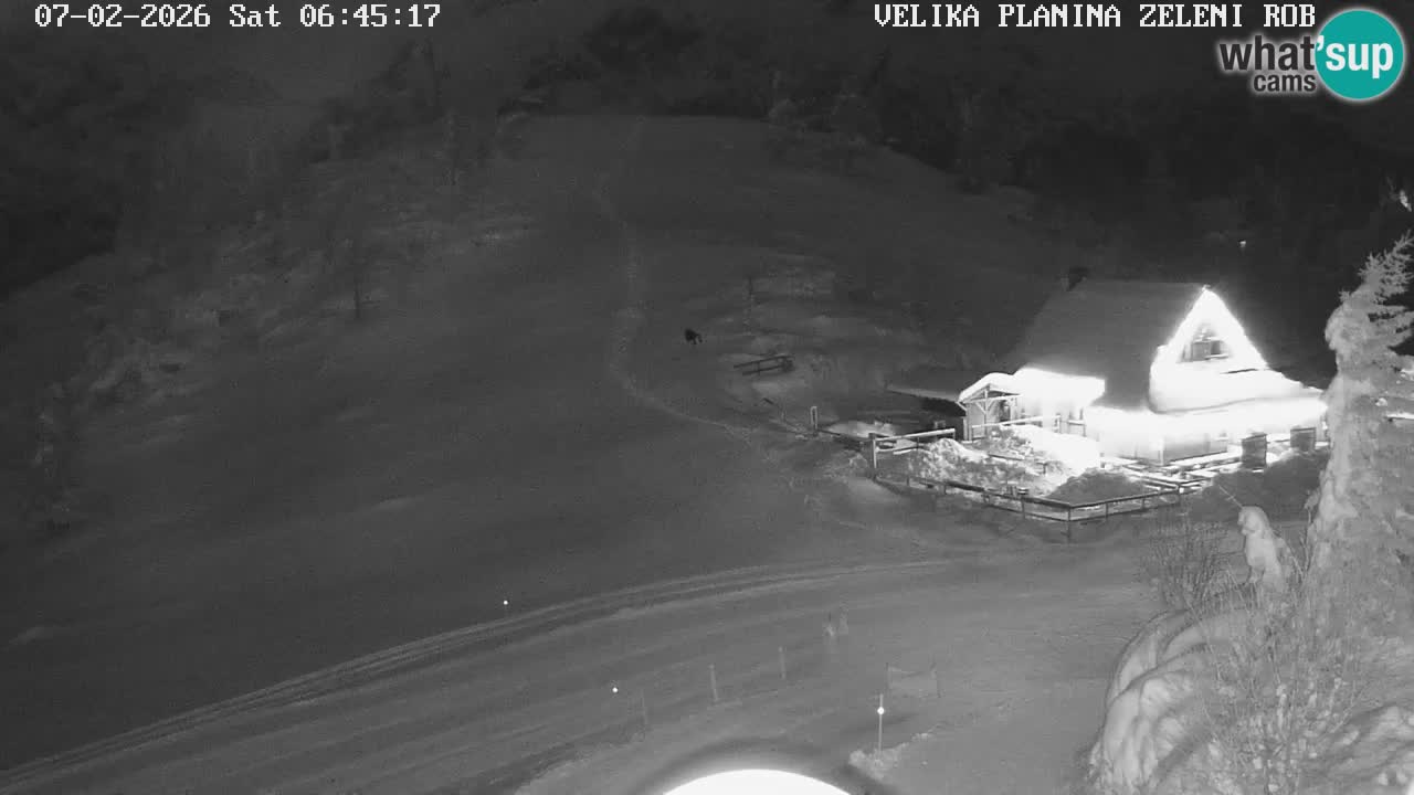 Zeleni Rob – kamera v živo | Velika Planina