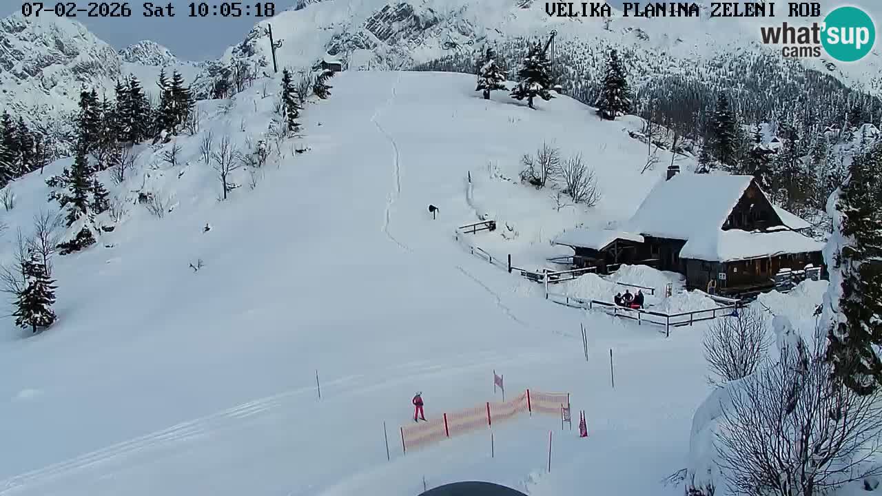 Zeleni Rob | Webcam en vivo Velika Planina