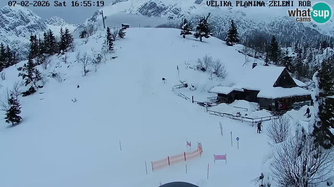 Zeleni Rob | Webcam en vivo Velika Planina