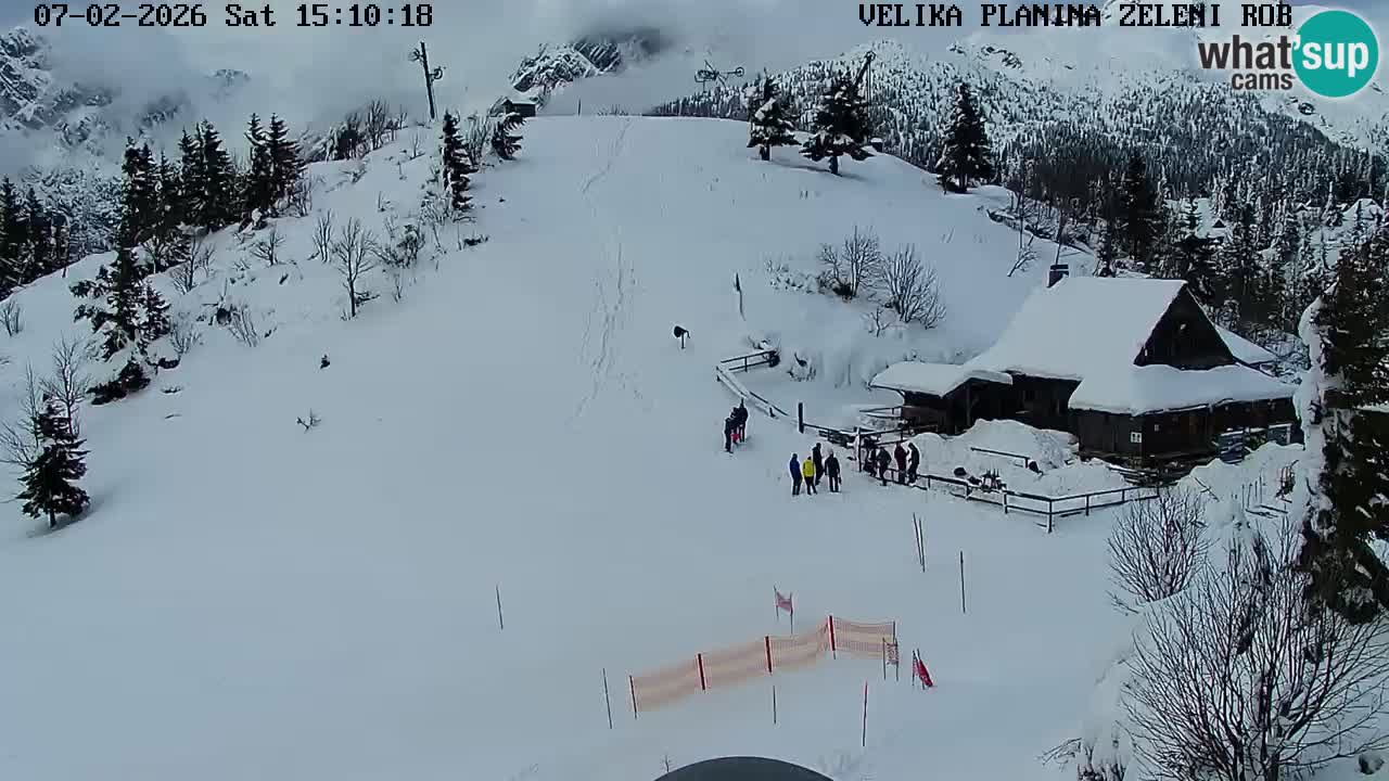 Zeleni Rob | Webcam en vivo Velika Planina