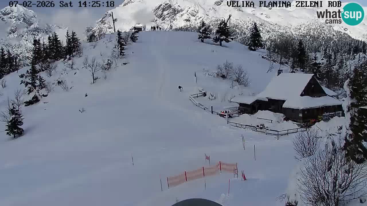 Zeleni Rob | Webcam en vivo Velika Planina